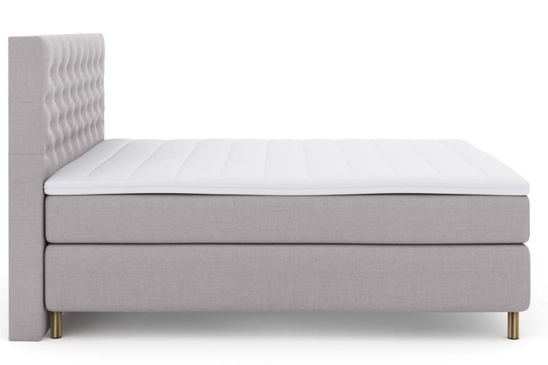 Select No 3 Komplett Sängpaket 210x210 Fast/Medium - Ljusgrå/Koppar - Möbler - Säng - Komplett sängpaket