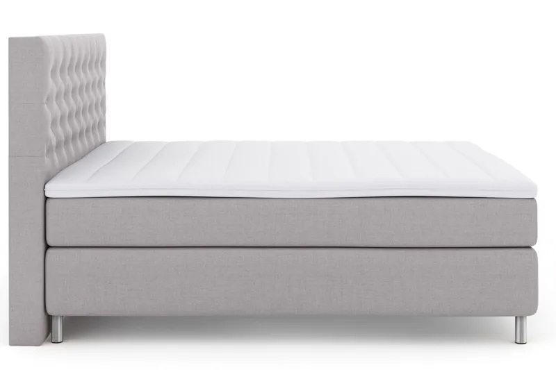 Select No 3 Komplett Sängpaket 210x210 Fast/Medium - Ljusgrå/Metall - Möbler - Säng - Kontinentalsäng