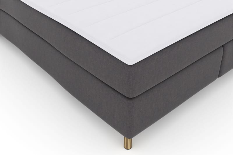 Select No 3 Komplett Sängpaket 210x210 Fast/Medium - Mörkgrå/Koppar - Möbler - Säng - Komplett sängpaket