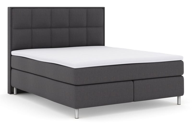Select No 3 Komplett Sängpaket 210x210 Fast/Medium - Mörkgrå/Metall - Möbler - Säng - Kontinentalsäng