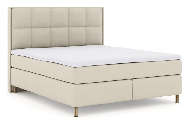 Select No 3 Komplett Sängpaket 210x210 Medium - Beige/Koppar - Möbler - Säng - Kontinentalsäng