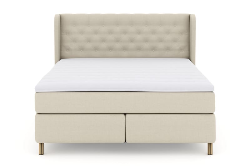 Select No 3 Komplett Sängpaket 210x210 Medium - Beige/Koppar - Komplett sängpaket - Kontinentalsäng - Dubbelsäng - Familjesäng
