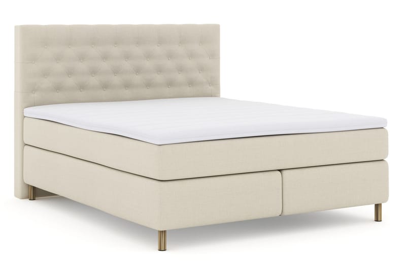 Select No 3 Komplett Sängpaket 210x210 Medium - Beige/Koppar - Möbler - Säng - Kontinentalsäng