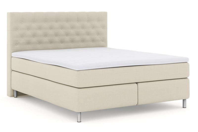 Select No 3 Komplett Sängpaket 210x210 Medium - Beige/Metall - Möbler - Säng - Kontinentalsäng