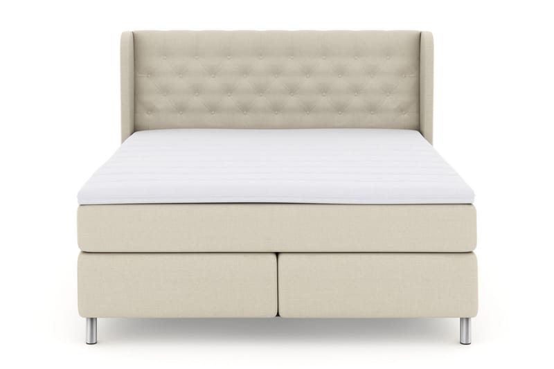 Select No 3 Komplett Sängpaket 210x210 Medium - Beige/Metall - Möbler - Säng - Kontinentalsäng
