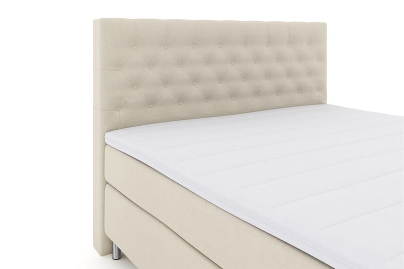 Select No 3 Komplett Sängpaket 210x210 Medium - Beige/Metall - Komplett sängpaket - Kontinentalsäng - Dubbelsäng - Familjesäng