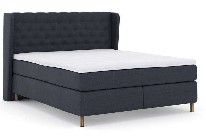 Select No 3 Komplett Sängpaket 210x210 Medium - Blå/Koppar - Möbler - Säng - Kontinentalsäng
