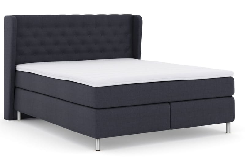 Select No 3 Komplett Sängpaket 210x210 Medium - Blå/Metall - Möbler - Säng - Kontinentalsäng