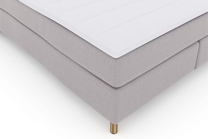 Select No 3 Komplett Sängpaket 210x210 Medium - Ljusgrå/Koppar - Möbler - Säng - Kontinentalsäng