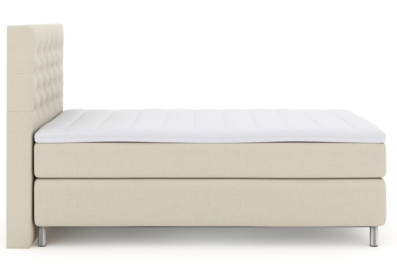 Select No 3 Kontinentalsäng 120x200 Fast - Beige/Metall - Möbler - Säng - Kontinentalsäng