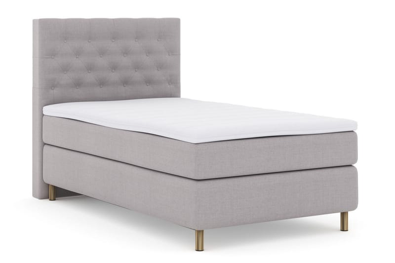 Select No 3 Kontinentalsäng 120x200 Fast - Ljusgrå/Koppar - Möbler - Säng - Kontinentalsäng