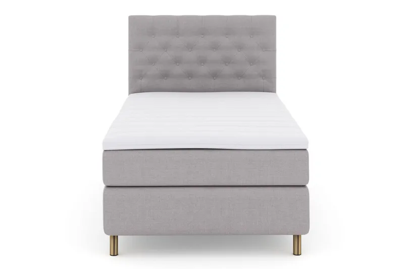 Select No 3 Kontinentalsäng 120x200 Fast - Ljusgrå/Koppar - Möbler - Säng - Kontinentalsäng