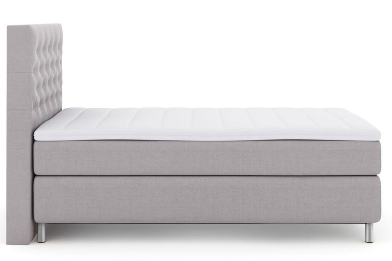 Select No 3 Kontinentalsäng 120x200 Fast - Ljusgrå/Metall - Möbler - Säng - Kontinentalsäng
