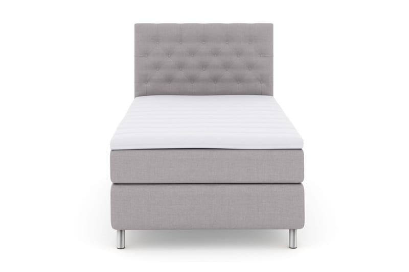 Select No 3 Kontinentalsäng 120x200 Fast - Ljusgrå/Metall - Möbler - Säng - Kontinentalsäng