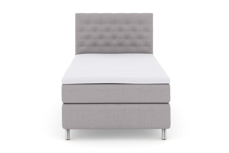 Select No 3 Kontinentalsäng 120x200 Fast - Ljusgrå/Metall - Möbler - Säng - Kontinentalsäng