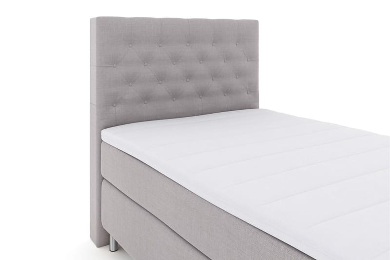 Select No 3 Kontinentalsäng 120x200 Fast - Ljusgrå/Metall - Möbler - Säng - Kontinentalsäng