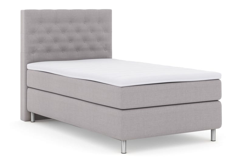 Select No 3 Kontinentalsäng 120x200 Fast - Ljusgrå/Metall - Möbler - Säng - Kontinentalsäng