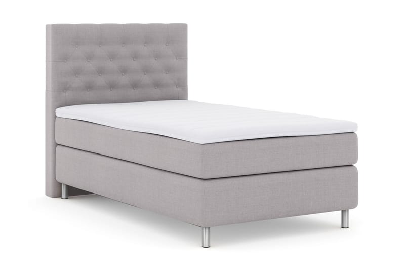 Select No 3 Kontinentalsäng 120x200 Medium - Ljusgrå/Metall - Möbler - Säng - Kontinentalsäng
