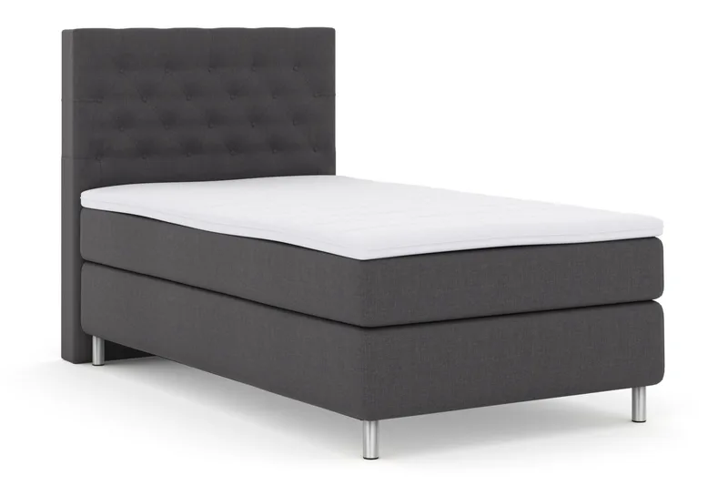 Select No 3 Kontinentalsäng 120x200 Medium - Mörkgrå/Metall - Möbler - Säng - Kontinentalsäng