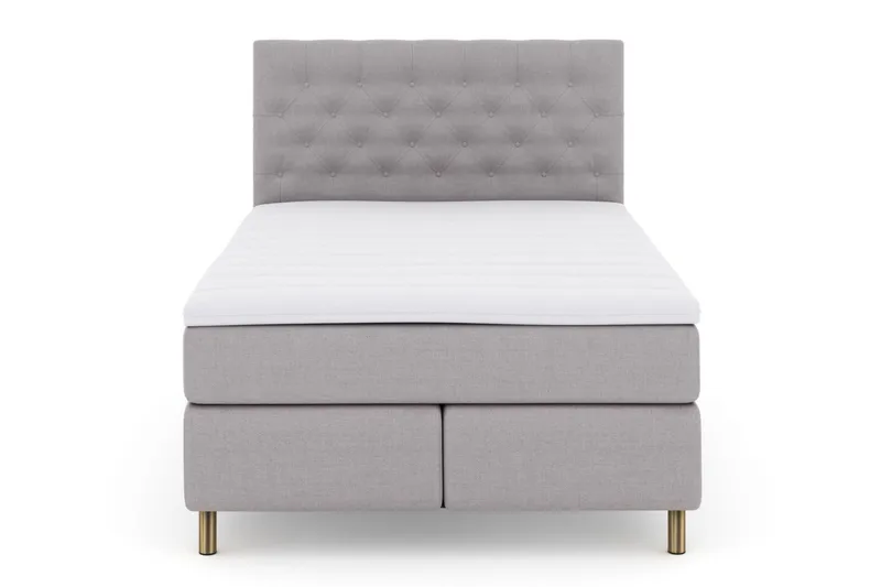 Select No 3 Kontinentalsäng 140x200 Fast - Ljusgrå/Koppar - Möbler - Säng - Kontinentalsäng