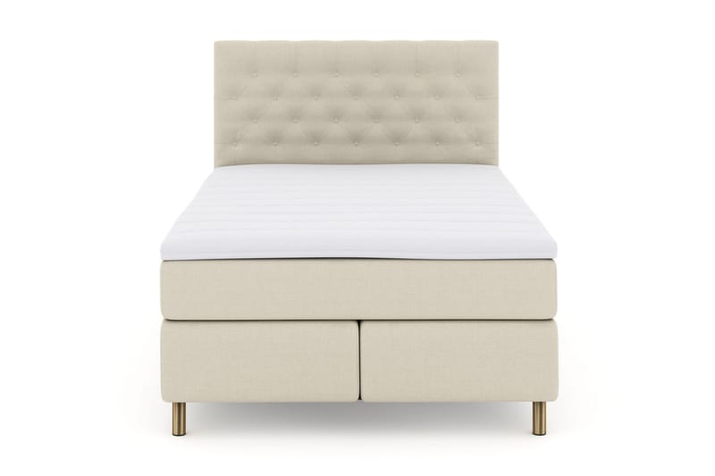Select No 3 Kontinentalsäng 140x200 Fast/Medium - Beige/Koppar - Möbler - Säng - Kontinentalsäng