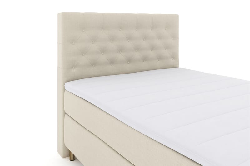 Select No 3 Kontinentalsäng 140x200 Fast/Medium - Beige/Koppar - Möbler - Säng - Kontinentalsäng