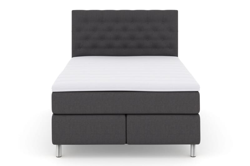 Select No 3 Kontinentalsäng 140x200 Fast/Medium - Mörkgrå/Metall - Möbler - Säng - Kontinentalsäng