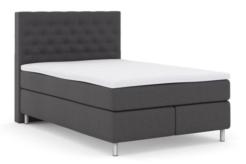 Select No 3 Kontinentalsäng 140x200 Fast/Medium - Mörkgrå/Metall - Möbler - Säng - Kontinentalsäng