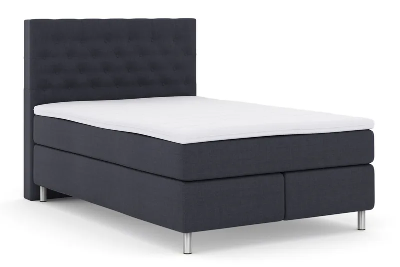 Select No 3 Kontinentalsäng 140x200 Medium - Blå/Metall - Möbler - Säng - Kontinentalsäng