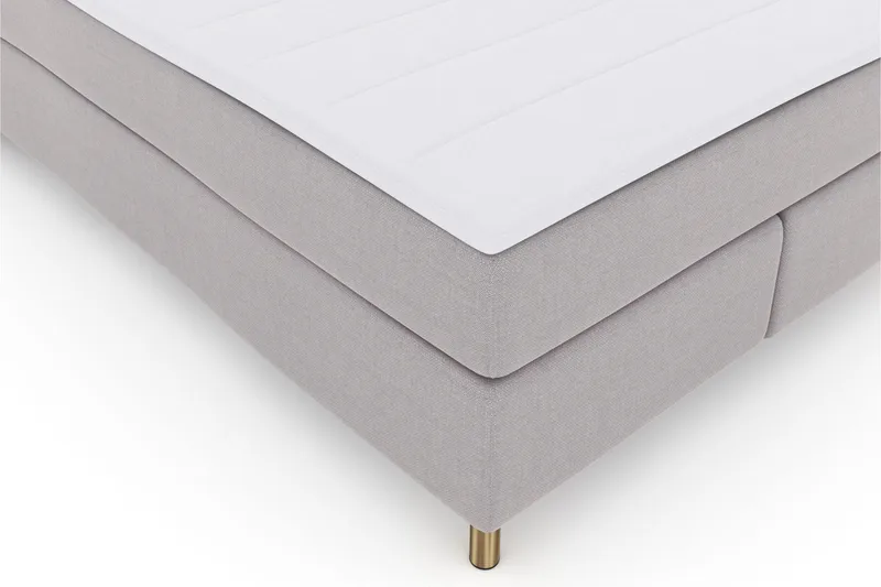 Select No 3 Kontinentalsäng 140x200 Medium - Ljusgrå/Koppar - Möbler - Säng - Kontinentalsäng