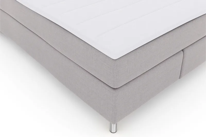 Select No 3 Kontinentalsäng 140x200 Medium - Ljusgrå/Metall - Möbler - Säng - Kontinentalsäng