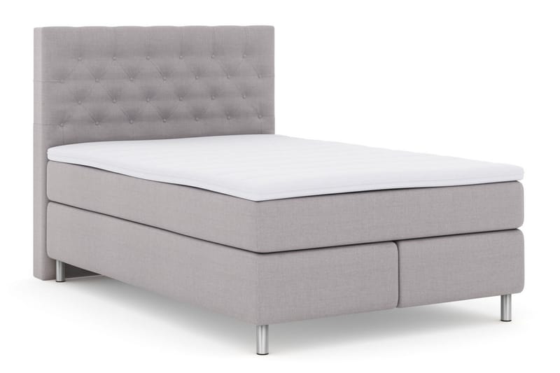 Select No 3 Kontinentalsäng 140x200 Medium - Ljusgrå/Metall - Möbler - Säng - Kontinentalsäng