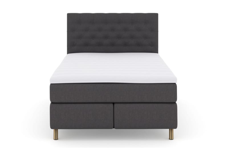 Select No 3 Kontinentalsäng 140x200 Medium - Mörkgrå/Koppar - Möbler - Säng - Kontinentalsäng