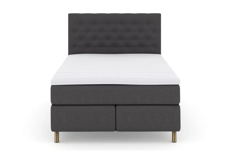 Select No 3 Kontinentalsäng 140x200 Medium - Mörkgrå/Koppar - Möbler - Säng - Kontinentalsäng