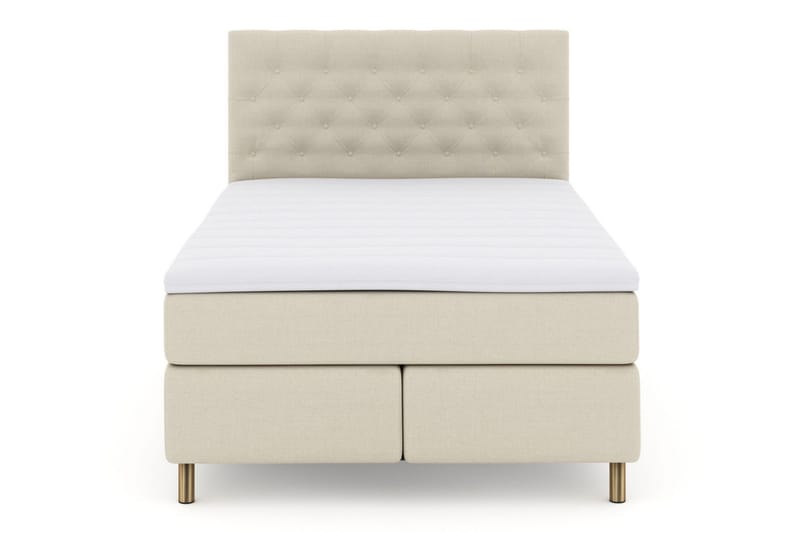 Select No 3 Kontinentalsäng 160x200 Fast, Beige/Koppar
