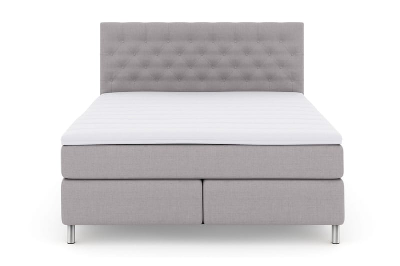 Select No 3 Kontinentalsäng 160x200 Fast - Ljusgrå/Metall - Möbler - Säng - Kontinentalsäng