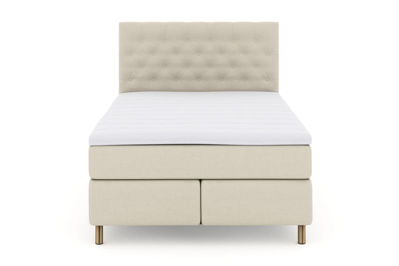 Select No 3 Kontinentalsäng 160x200 Fast/Medium - Beige/Koppar - Möbler - Säng - Kontinentalsäng