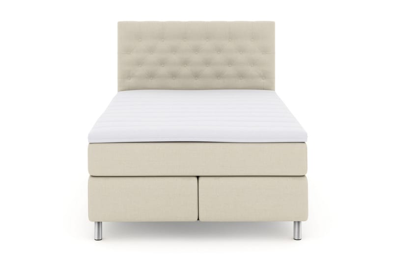 Select No 3 Kontinentalsäng 160x200 Fast/Medium - Beige/Metall - Möbler - Säng - Kontinentalsäng