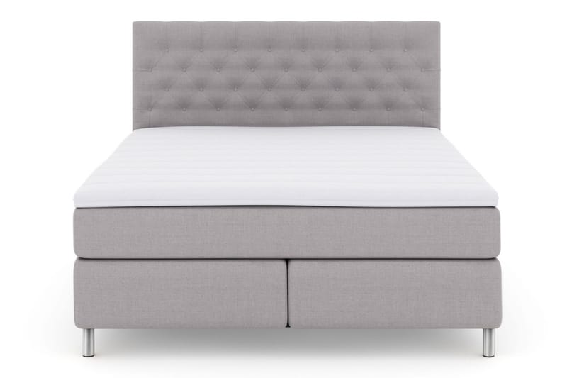 Select No 3 Kontinentalsäng 160x200 Fast/Medium - Ljusgrå/Metall - Möbler - Säng - Kontinentalsäng