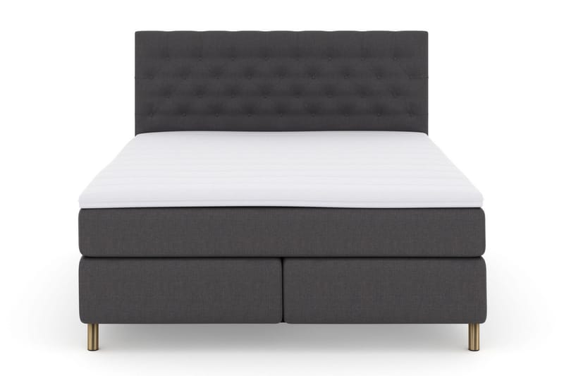Select No 3 Kontinentalsäng 160x200 Fast/Medium - Mörkgrå/Koppar - Möbler - Säng - Kontinentalsäng
