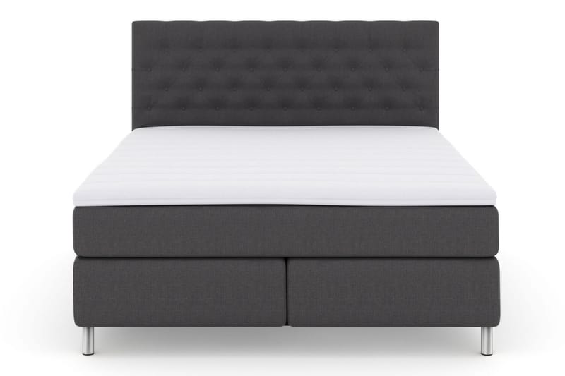 Select No 3 Kontinentalsäng 160x200 Fast/Medium - Mörkgrå/Metall - Möbler - Säng - Kontinentalsäng