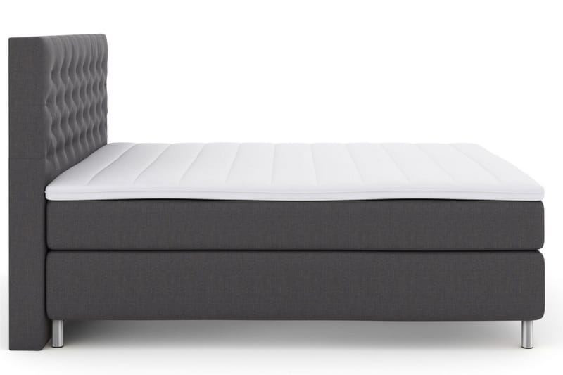Select No 3 Kontinentalsäng 160x200 Fast/Medium - Mörkgrå/Metall - Möbler - Säng - Kontinentalsäng