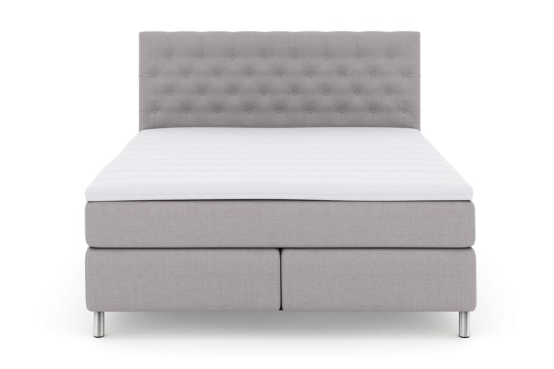 Select No 3 Kontinentalsäng 180x200 Fast - Ljusgrå/Metall - Möbler - Säng - Kontinentalsäng