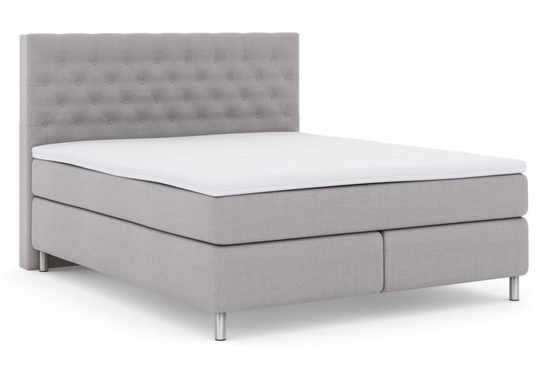 Select No 3 Kontinentalsäng 180x200 Fast - Ljusgrå/Metall - Möbler - Säng - Kontinentalsäng