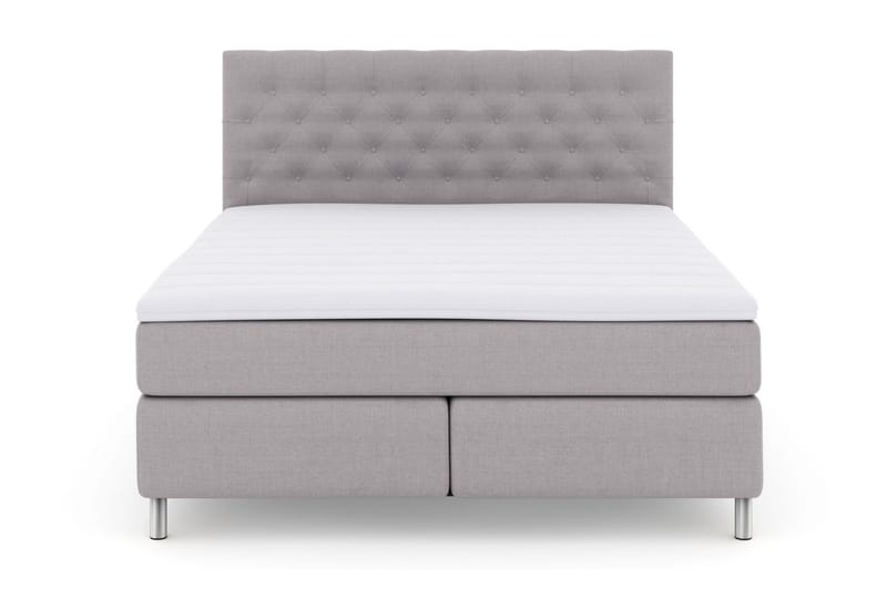 Select No 3 Kontinentalsäng 180x200 Fast - Ljusgrå/Metall - Möbler - Säng - Kontinentalsäng