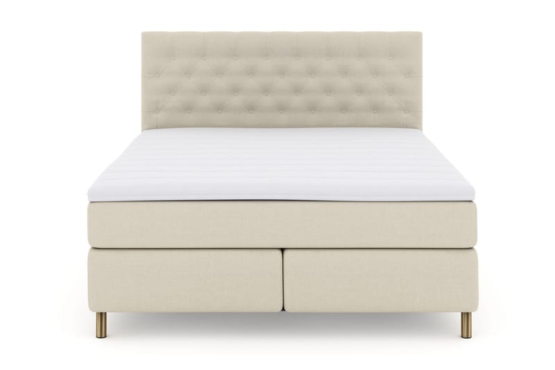 Select No 3 Kontinentalsäng 180x200 Fast/Medium - Beige/Koppar - Möbler - Säng - Kontinentalsäng