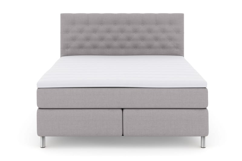 Select No 3 Kontinentalsäng 180x200 Fast/Medium - Ljusgrå/Metall - Möbler - Säng - Kontinentalsäng