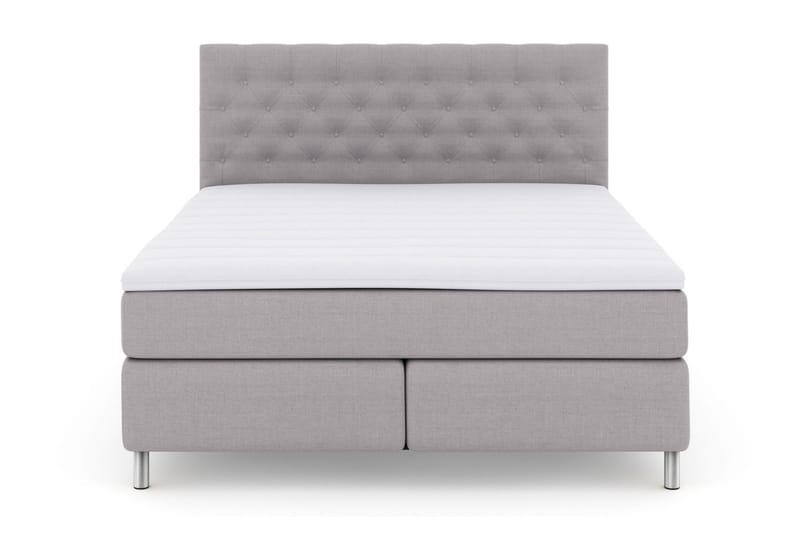 Select No 3 Kontinentalsäng 180x200 Fast/Medium - Ljusgrå/Metall - Möbler - Säng - Kontinentalsäng