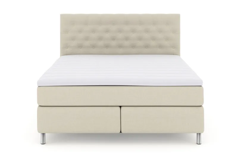 Select No 3 Kontinentalsäng 180x200 Medium, Beige/Metall