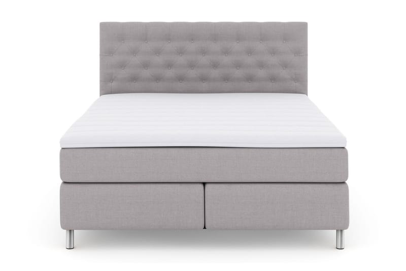 Select No 3 Kontinentalsäng 180x200 Medium - Ljusgrå/Metall - Möbler - Säng - Kontinentalsäng